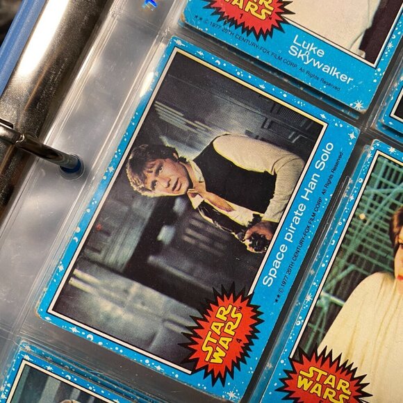 Vintage 1977 Star Wars Trading Cards Series 1 Blue COMPLETE SET 1-66 - Picture 13 of 16